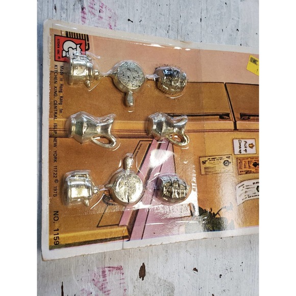 Vintage 1975 retro mini magnet set of 8 memo holders Kitchen King - Picture 2 of 2